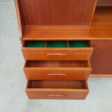 Vtg Mid Century Jentique Teak Highboard Sideboard Danish Scandi Design Retro 60s