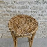 High, bar, rattan, braided seat