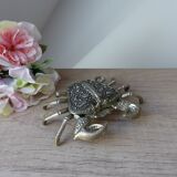Old ashtray shape metal crab