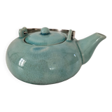 crackle effect ceramic teapot
