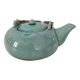 crackle effect ceramic teapot