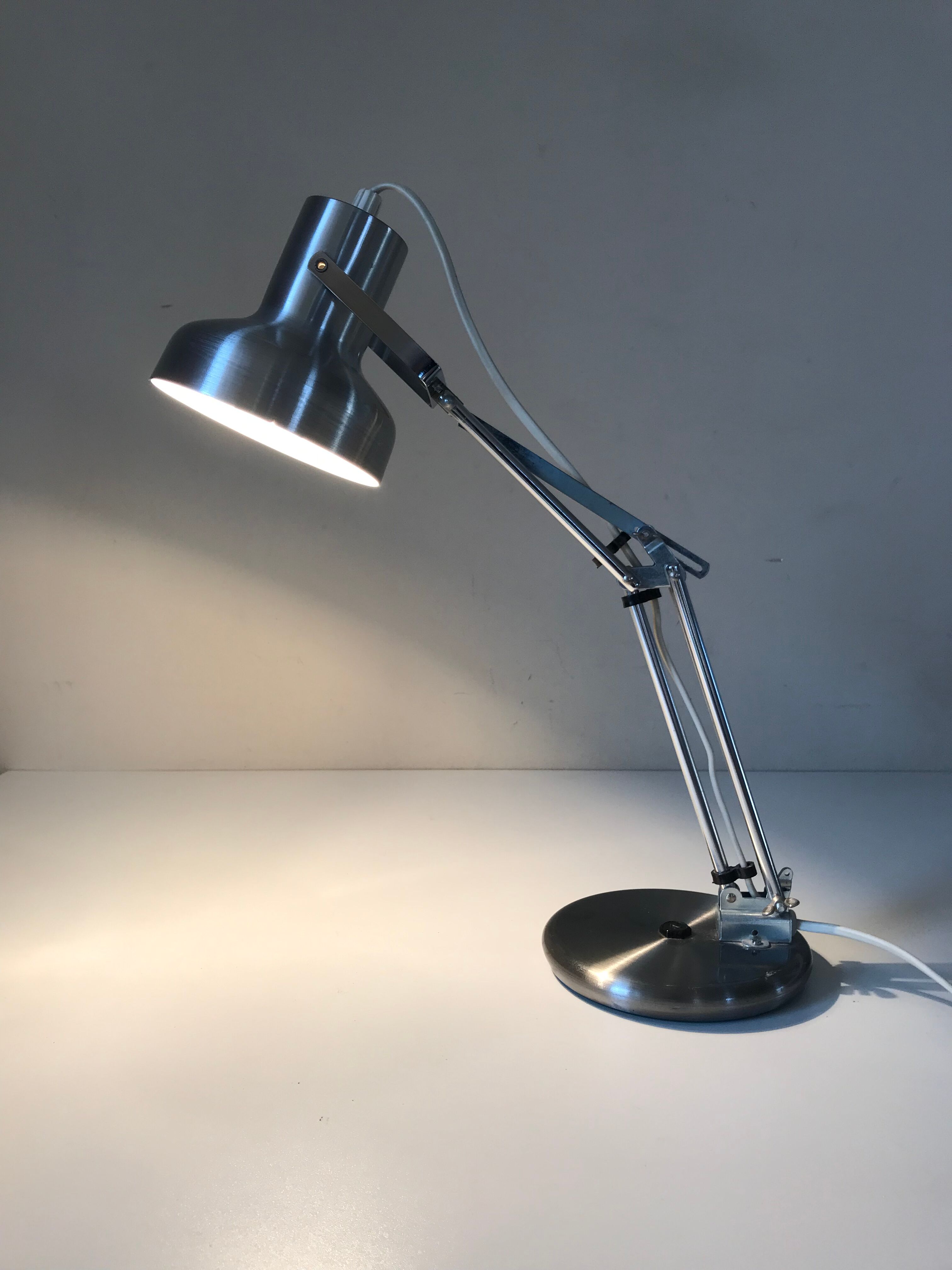 Lampe articulée aluminor design vintage Annees 70