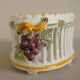 Basket-shaped openwork vase Malicorne faience Emile Tessier