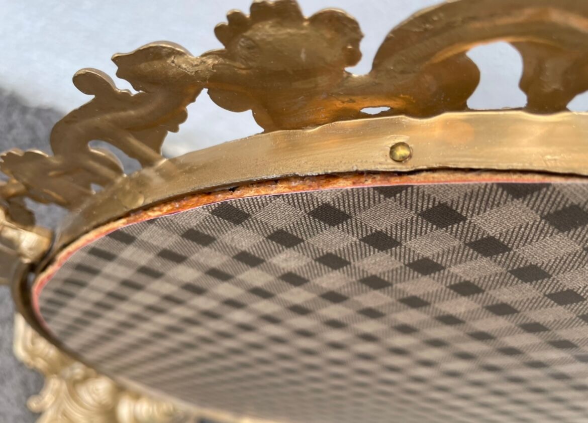 Golden mirror 21x50cm