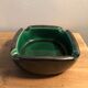 Enamelled ceramic ashtray