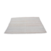 Tapis Kilim en chanvre Oushak anatolien blanc, Référence 3664
