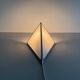 Simple opal glass wall light with an aluminium body, 1980s, Germany.