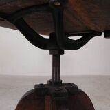 Oak desk chair, studio chair, height adjustable, 1930s