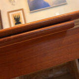 Table extensible vintage, deux rallonges