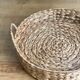 Round top in vintage braided rattan