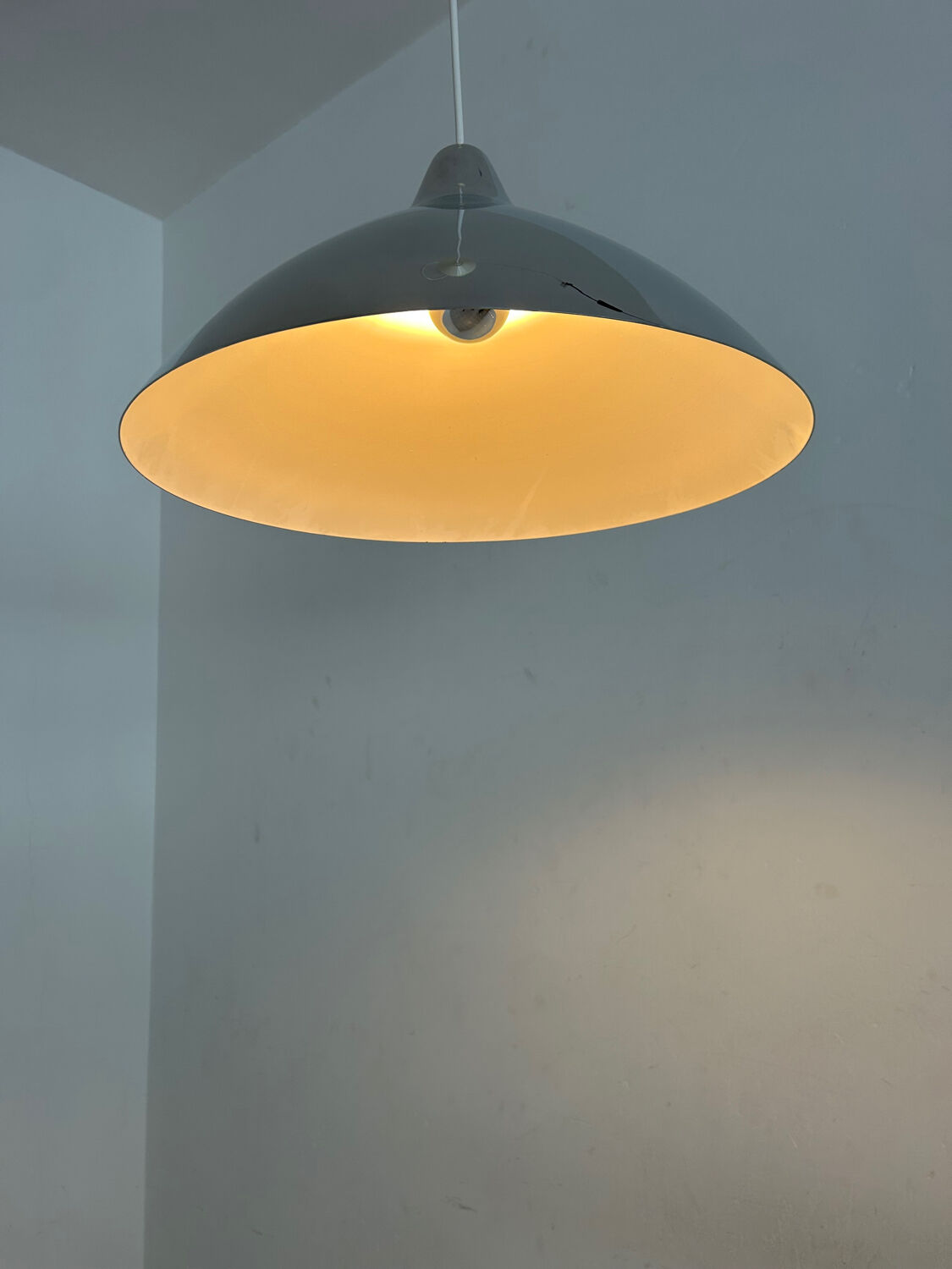 Vintage chrome pendant Lisa Johansson-Pape for Orno