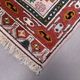Old Turkish Kazak rug 90x115 cm vintage tribal, square medium 2574