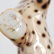 Hand‑Painted Ceramic Leopard Sculpture by Giovanni Rozan, Italy ca. 1950
