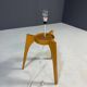 Large floor lamp ULUV, wood and frosted glass, Czechoslovakia, 1960s