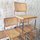 Lot 6 chaises Marcel breuer cannage