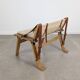 Fauteuil danois avec sangles en toile et cuir, XXe siècle