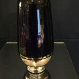 Vase soliflore royal blue and silver years 1930 1940