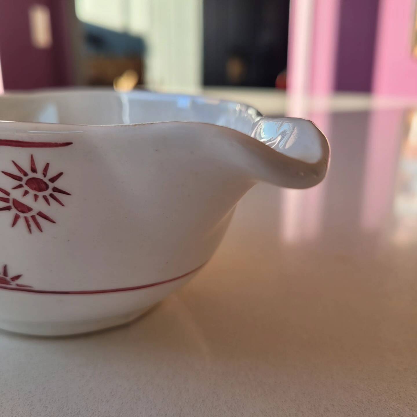 Gravy boat Digoin Sarreguemines France