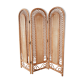 Rattan and cannage screen