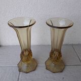 Pair of glass vases
