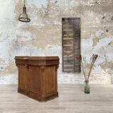 Solid oak box countertop, circa 1900.