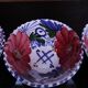4 Pretty vintage ceramic bowls hand-painted