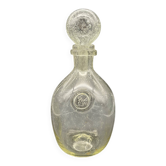 Carafe vintage Verrerie de Biot en verre bullé avec bouchon boule