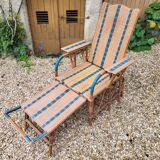 Rattan armchair / chaise longue