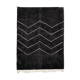 Modern Moroccan carpet black