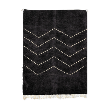 Modern Moroccan carpet black