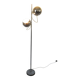Lampadaire en métal chromé eyeball