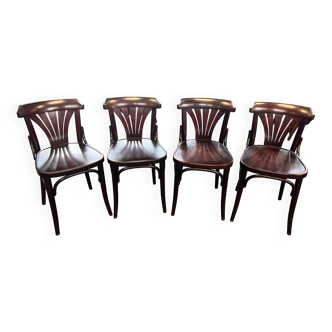 Suite of 4 Dutch bistro chairs