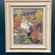 Original Swedish Oil On Panel – “Waterfall” By Hundt