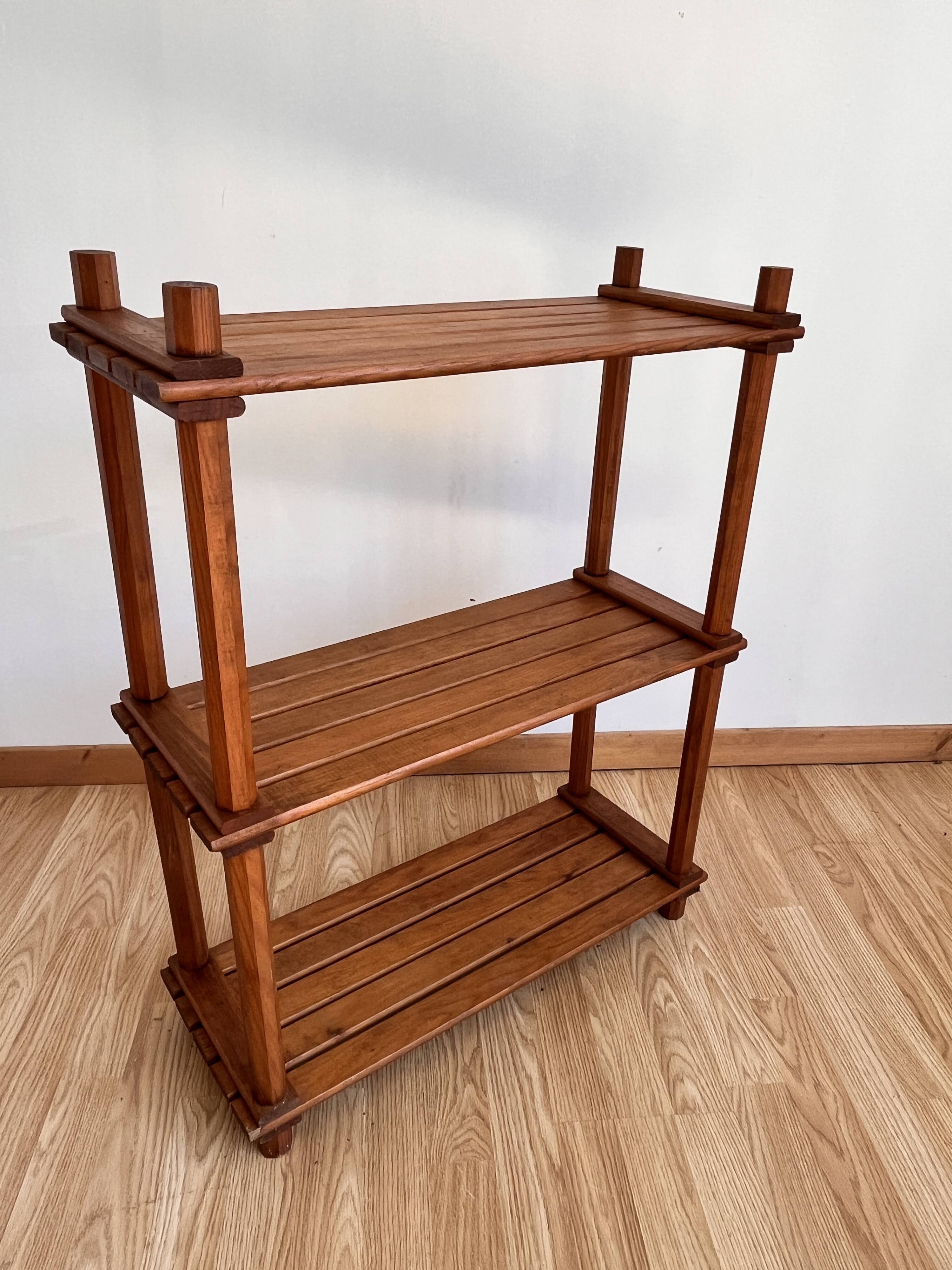 1970 pine bookshelf shelf