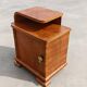 Pair of Art Deco bedside tables renovated in ash, 1930s.