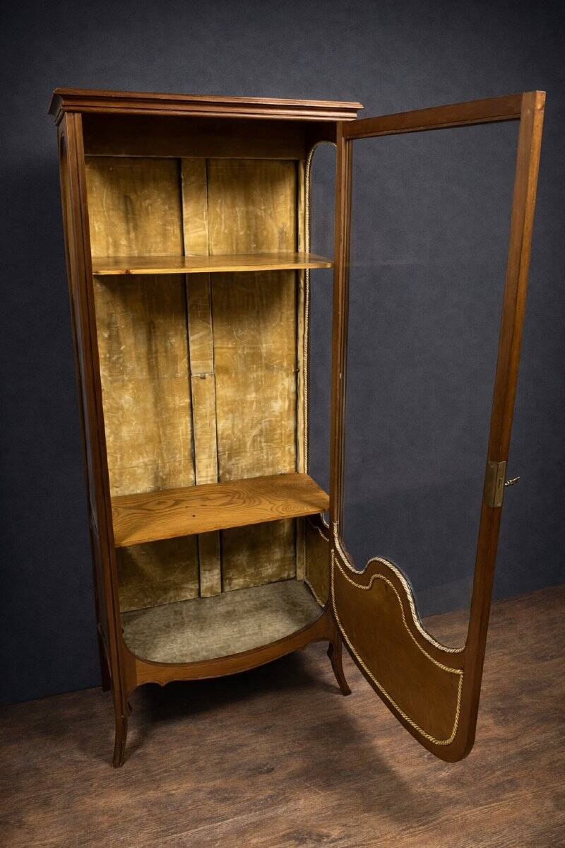 Vitrine en marqueterie – époque Art Nouveau / Bois précieux - Majorelle - G