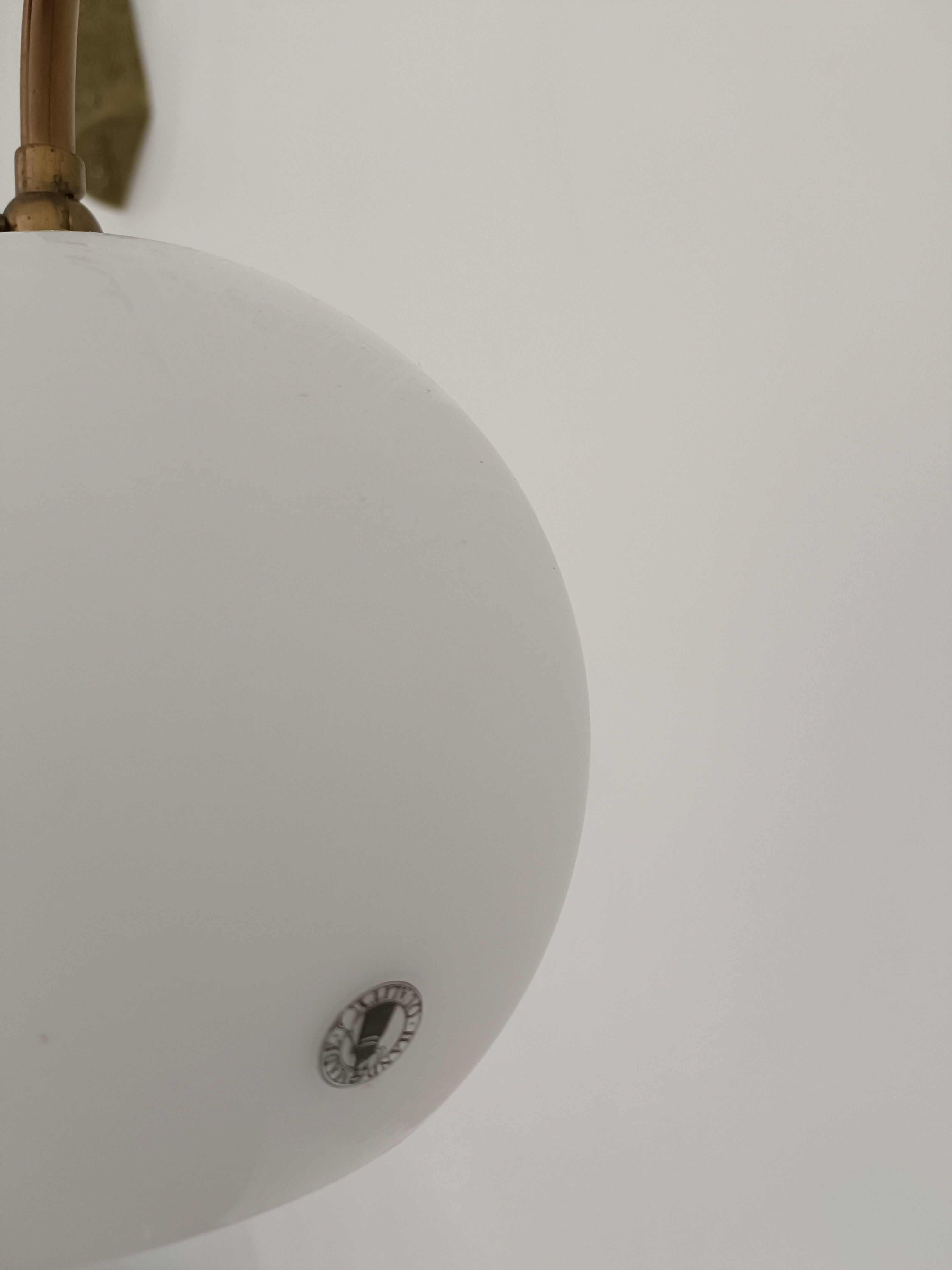 Old brass floor lamp