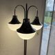 Vintage Italian three-light floor lamp