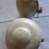 Lot 2 bouillottes anciennes en grès émaillé