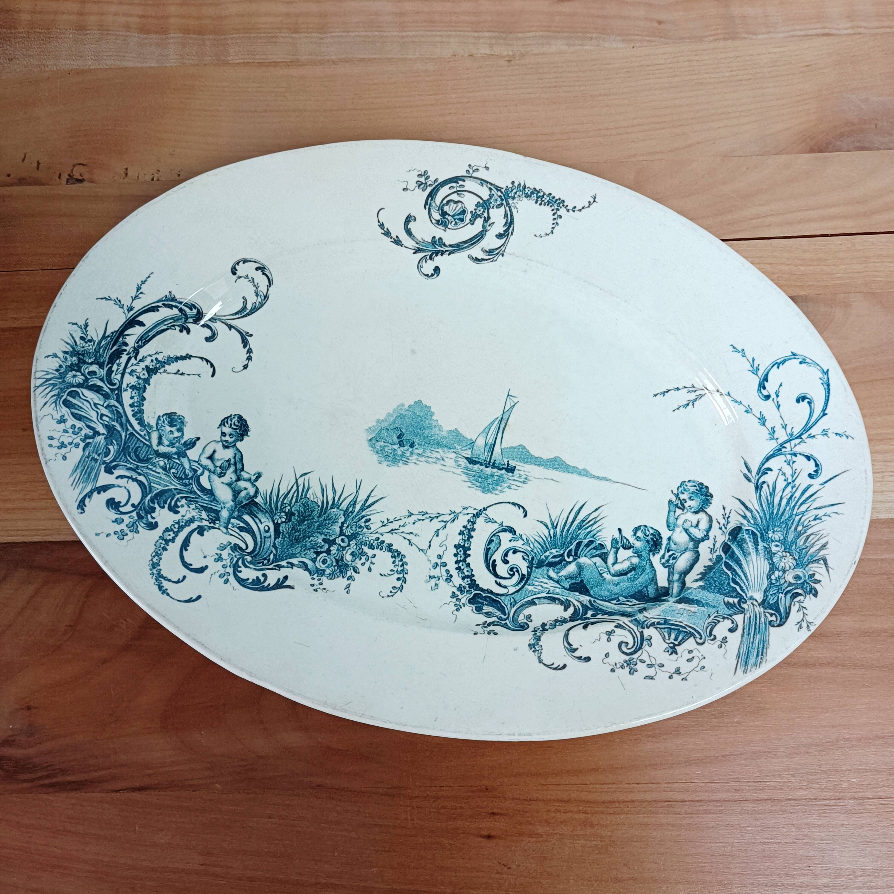 Plat ovale JVB Jules Vieillard, Neptune