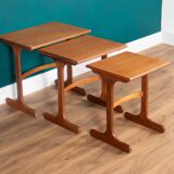 Retro Teak 1960s G Plan Mid Century Nest Of 3 Coffee Tables