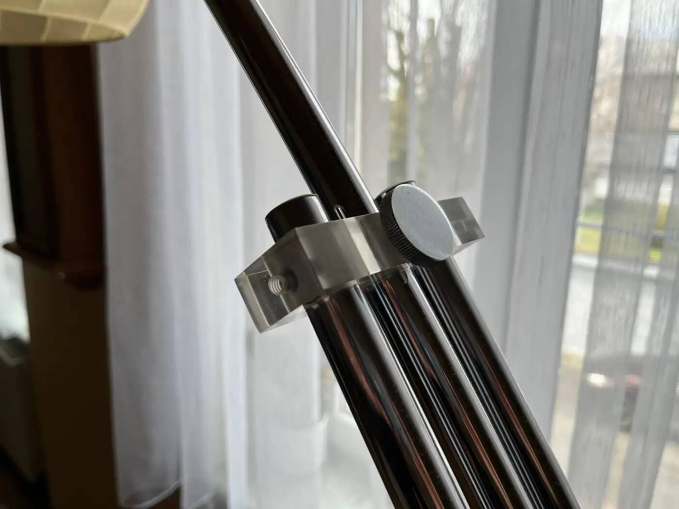 Design cocoon extendable arc floor lamp from Hustadt Leuchten, Germany, 1970s