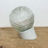 Vintage White Porcelain Wall Light, 1970s