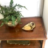 Brass swan catchall