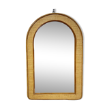 Rattan mirror