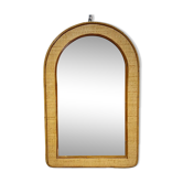 Rattan mirror