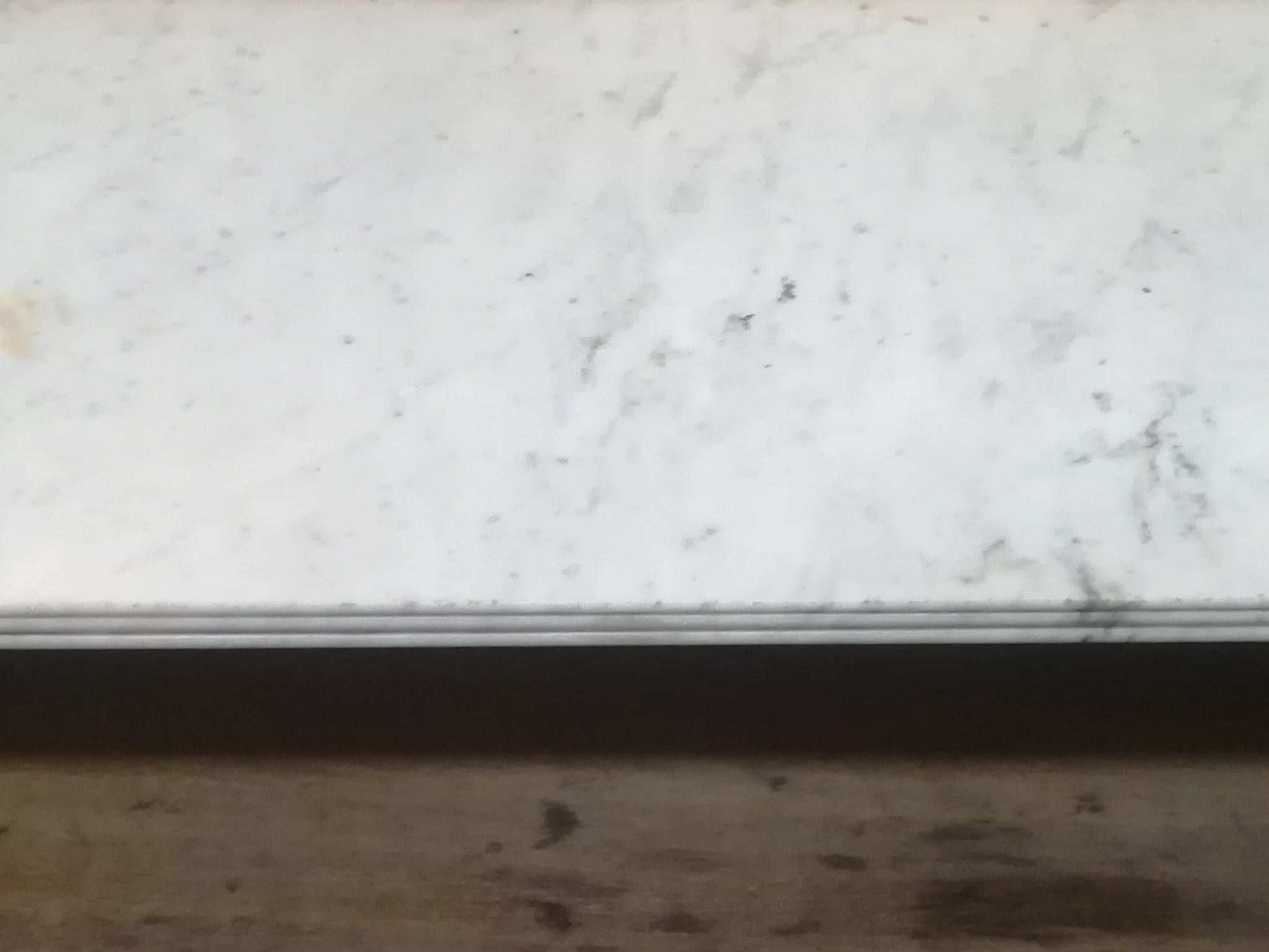 Console Restoration in mahogany and marble