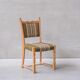 Set of six oak mid-century dining chairs