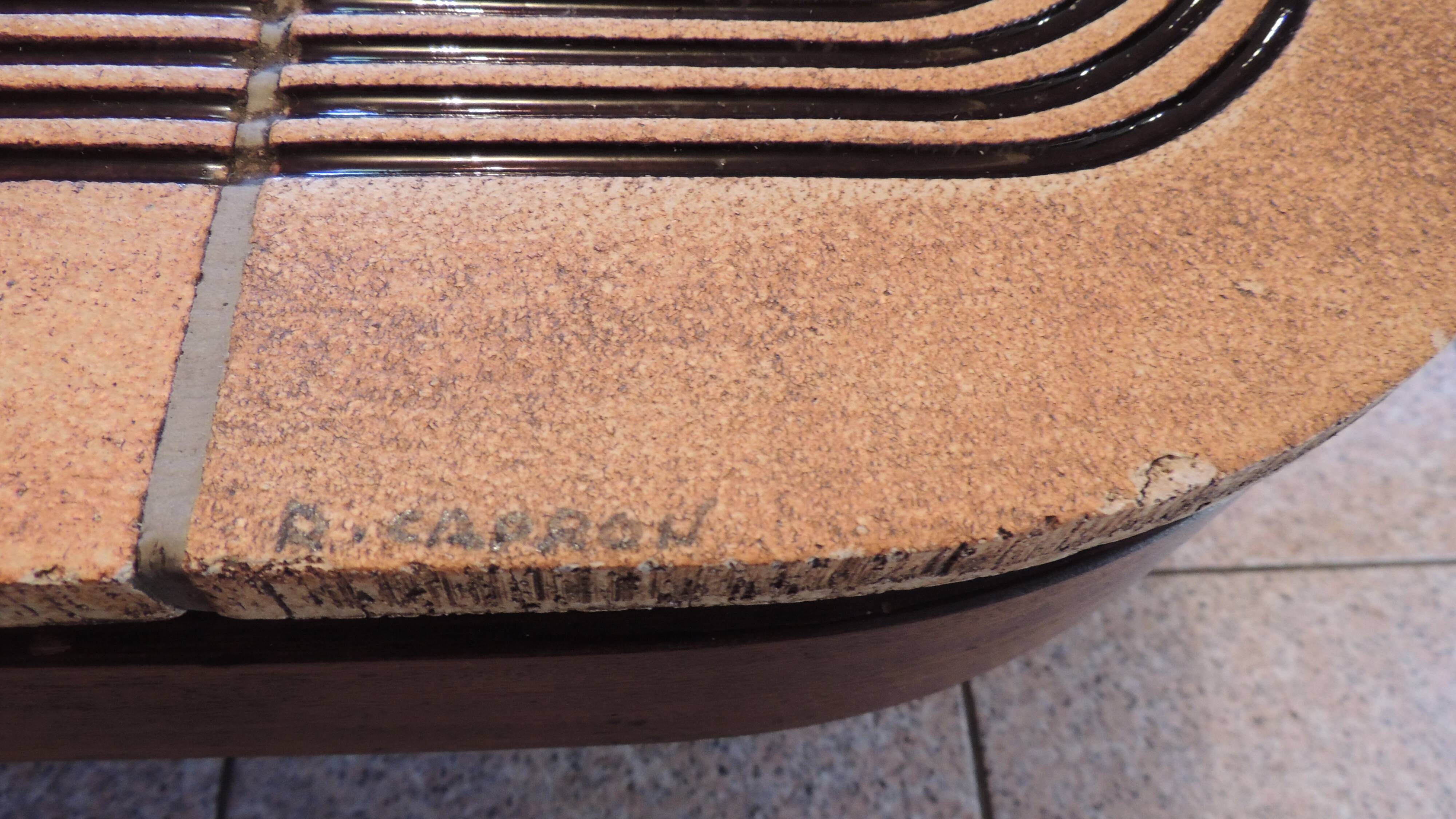 "Mambo" ceramic coffee table, Roger Capron, France, early 1970s
