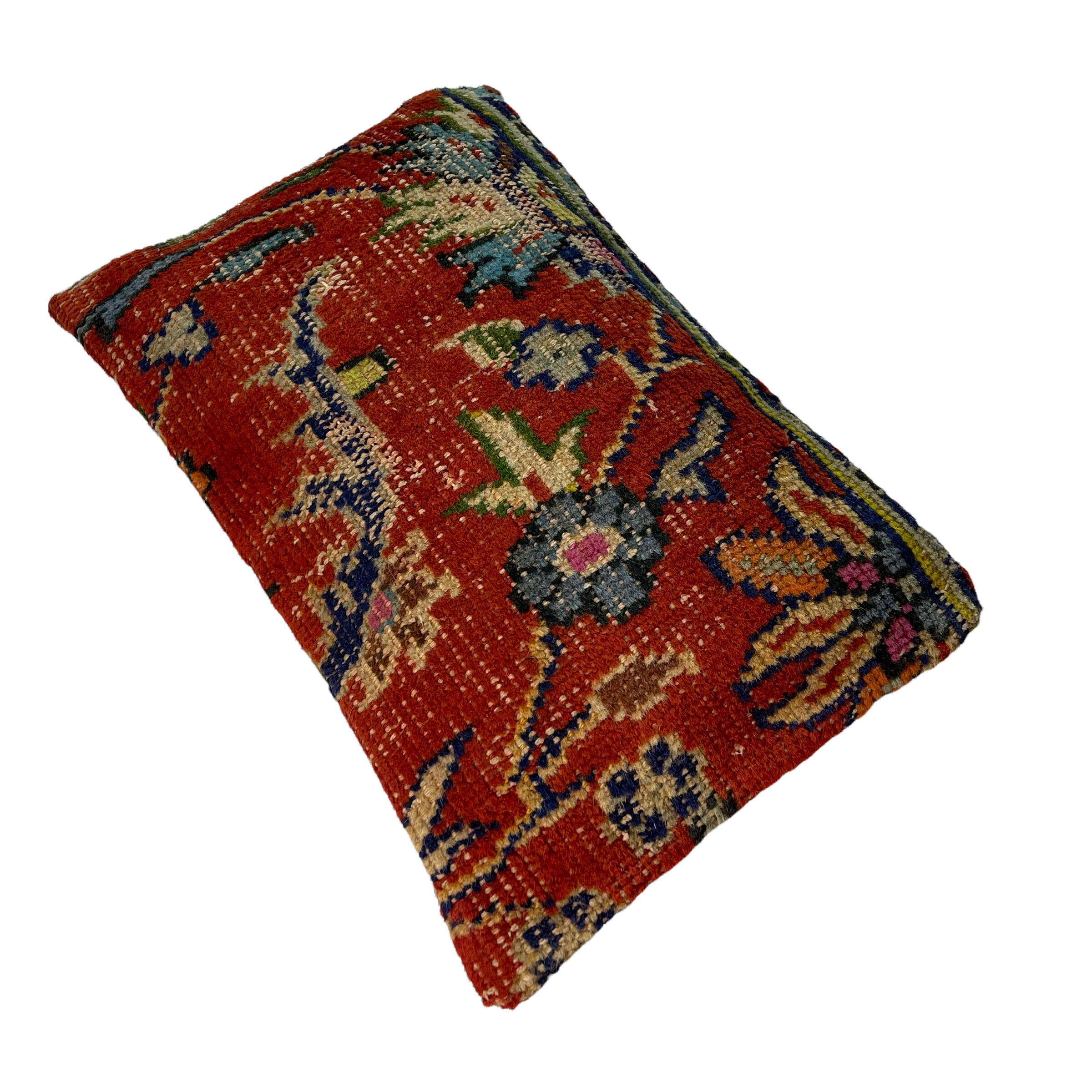 Vintage turkish rug cushion cover, 30 x 50 cm